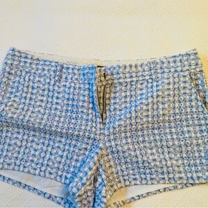 Lands End Eyelet and Gingham shorts, Size 12